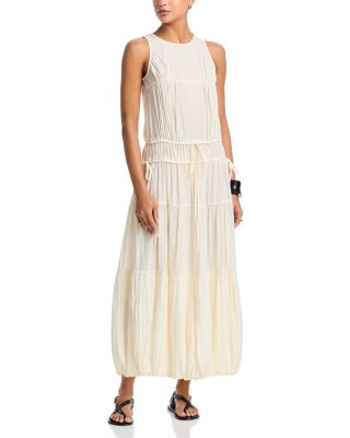 Soft Pleated Turn Up Dress