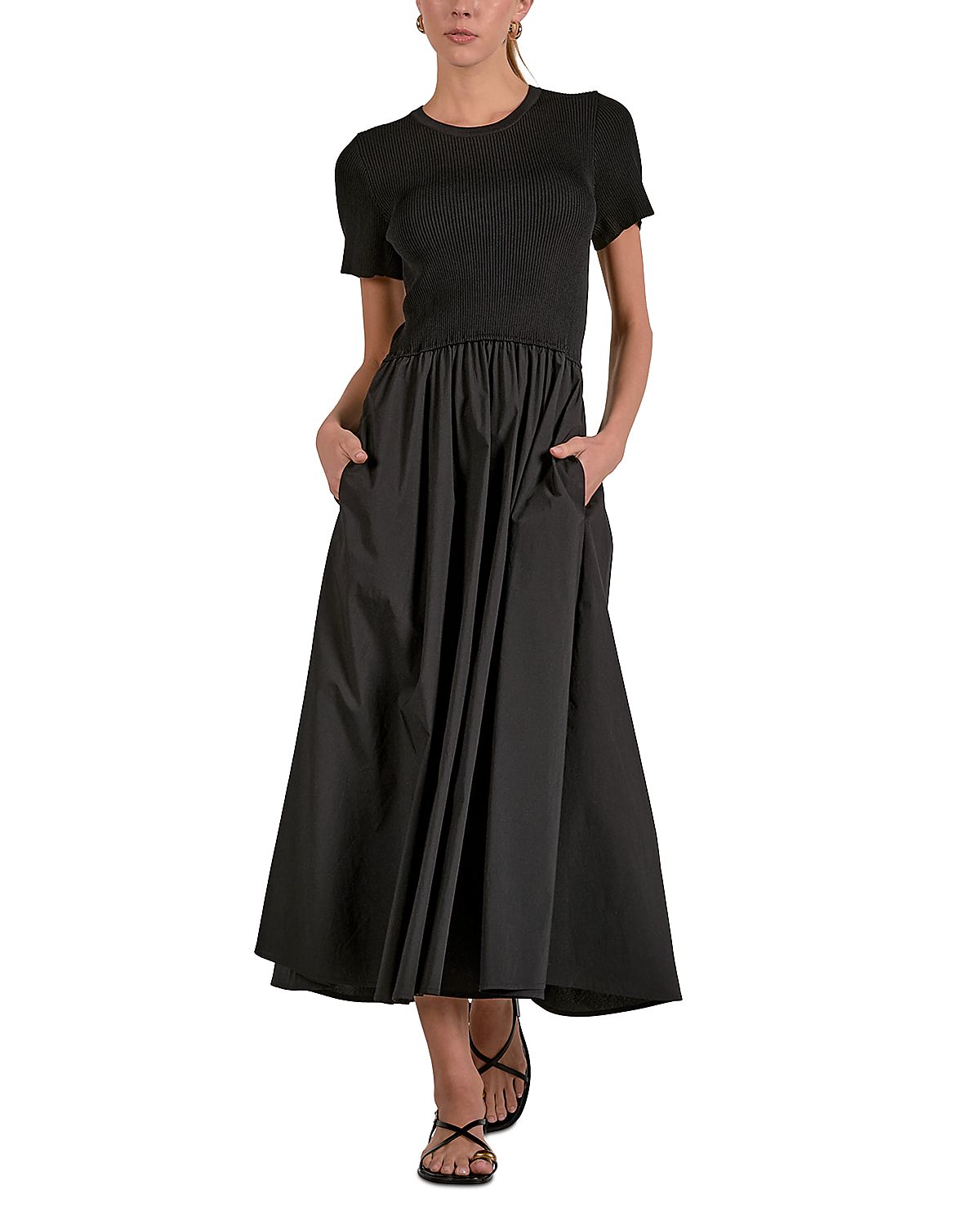 Elan Mixed Media Dress