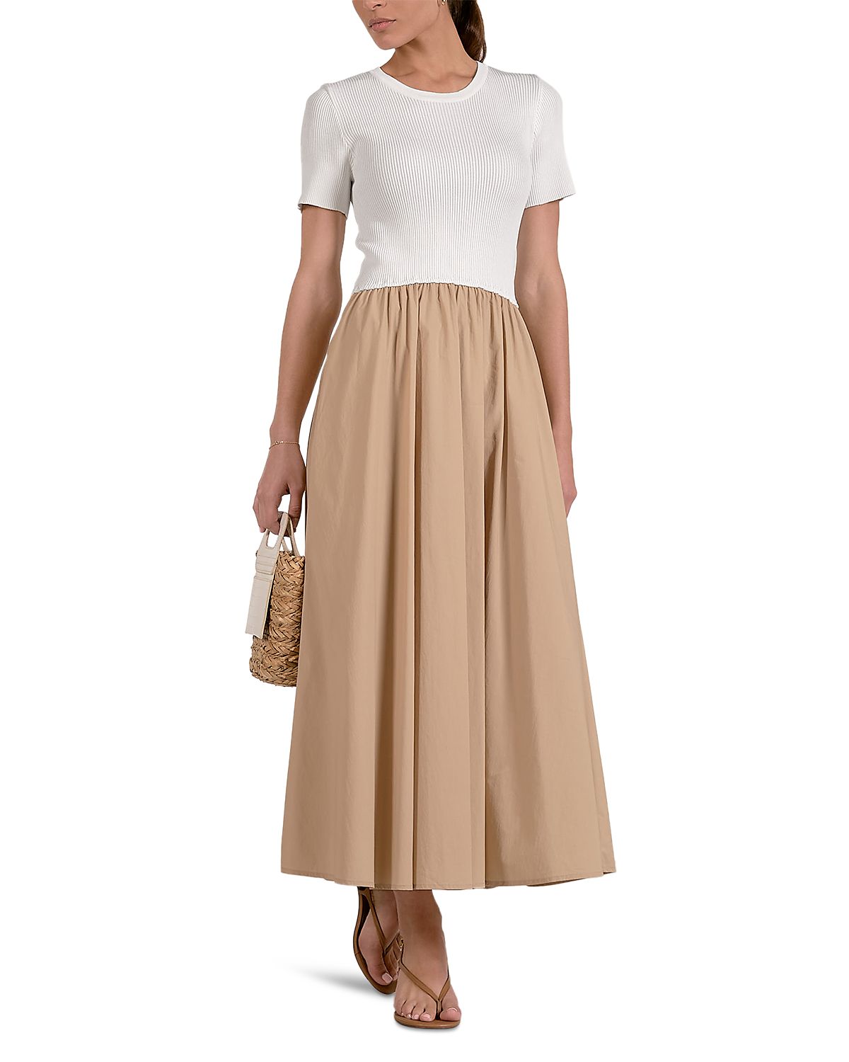 Elan Mixed Media Dress