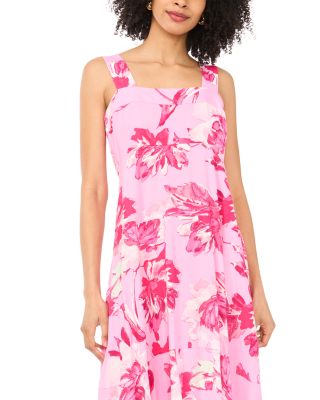 Square Neck Tiered Maxi Dress