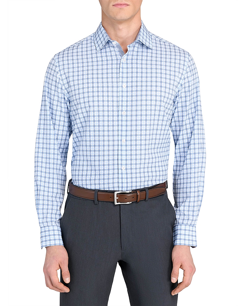 Wrk Slim Fit Plaid Performance Dress Shirt
