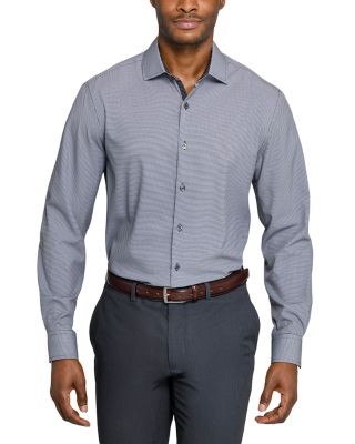 Slim Fit Houndstooth Performance Dress Shirt