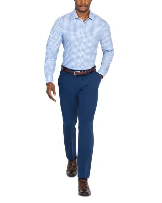 Slim Fit Check Performance Dress Shirt