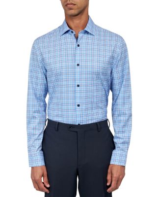 Slim Fit Check Performance Dress Shirt