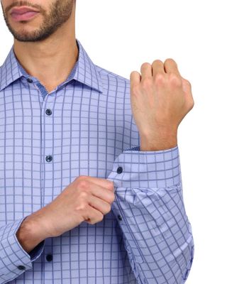 Slim Fit Dobby Check Performance Dress Shirt