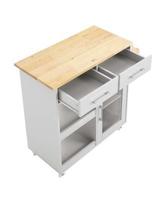 Culinary Kitchen Cart with Spice Rack