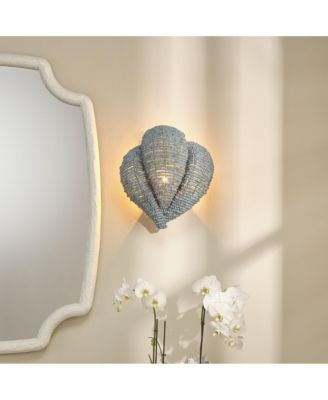  Anguilla1-Light Wood Beaded Wall Sconce