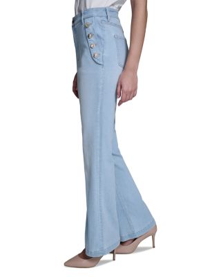 High Rise Ankle Jeans in Lagoon Wash