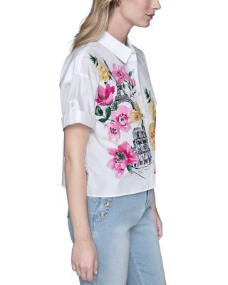 Floral Paris Poplin Shirt