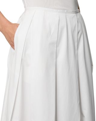 Inverted Pleat Long Skirt