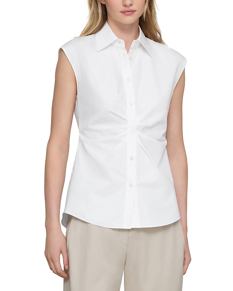 Lafayette 148 New York Sleeveless Button Front Shirt