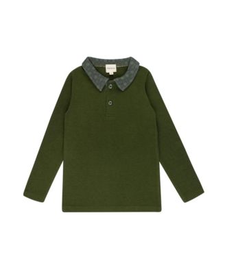 Boys' Velour Plaid Bear Collection Polo - Little Kid, Big Kid