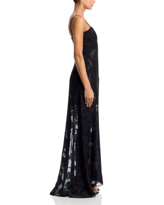 Jacquard Lace Up Dress - Exclusive