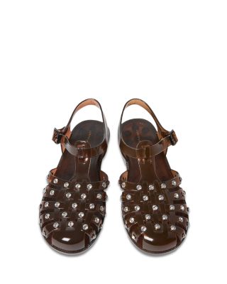 Women's Rhinestone Embellished Fisherman Sandals