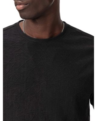 Rubin Crinkled Jacquard Short Sleeve Tee