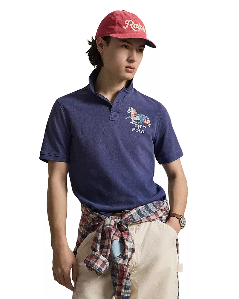 Polo Ralph Lauren Classic Fit Horse Appliqued Polo Shirt
