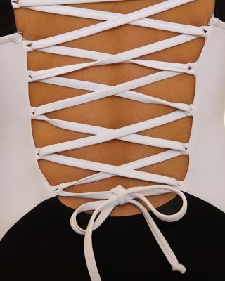 Sport Mode Elisabeth Corset Inspired One Piece Swimsuit