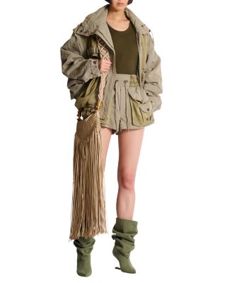  Cotton and Twill Utility Shorts