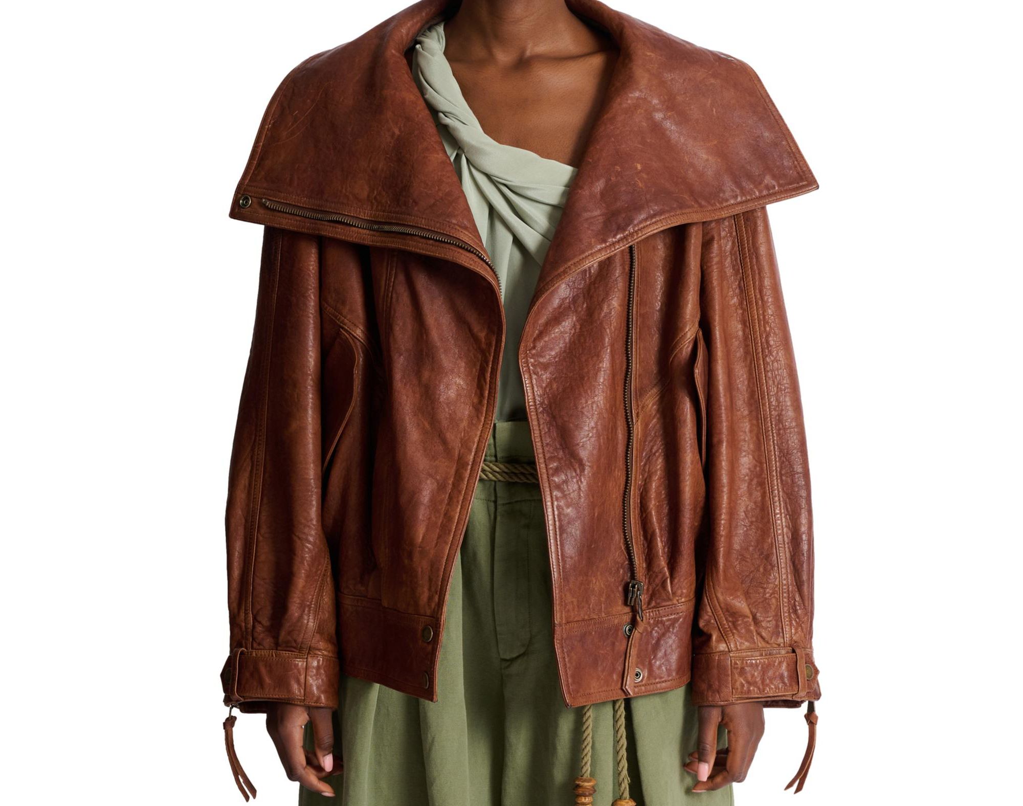Lambskin Bomber Jacket — Image 5