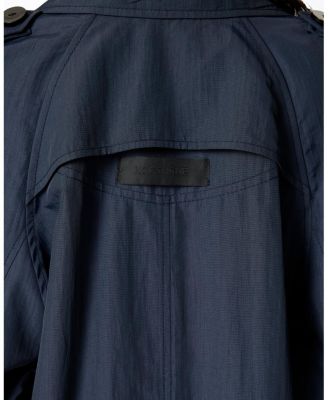 Single-Breasted Cotton Trench Coat