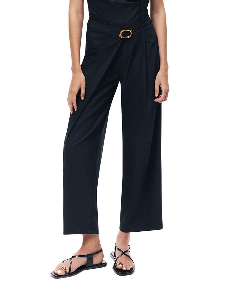 Nocturne Asymmetric Buckle Detail Pants