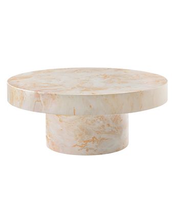 Alora Indoor - Outdoor Patio Concrete Round Coffee Table