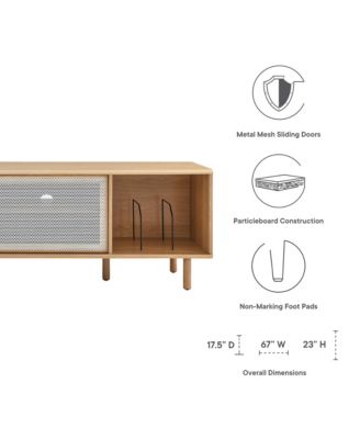 Kurtis 67" TV and Vinyl Record Stand