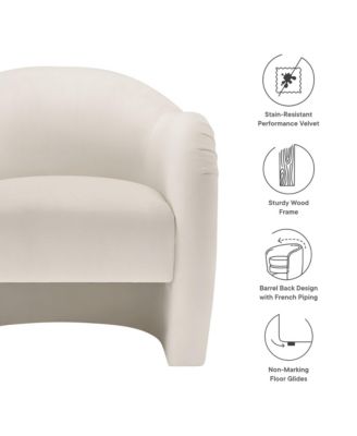 Compose Performance Velvet Accent Chair
