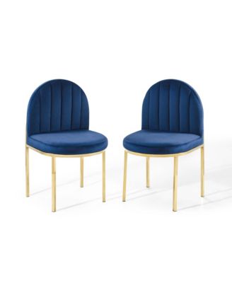 Isla Performance Velvet Dining Side Chair, Set of 2