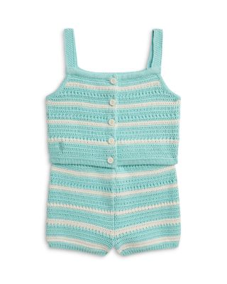 Girls' Crocheted Cotton Boxy Top & Shorts Set - Baby