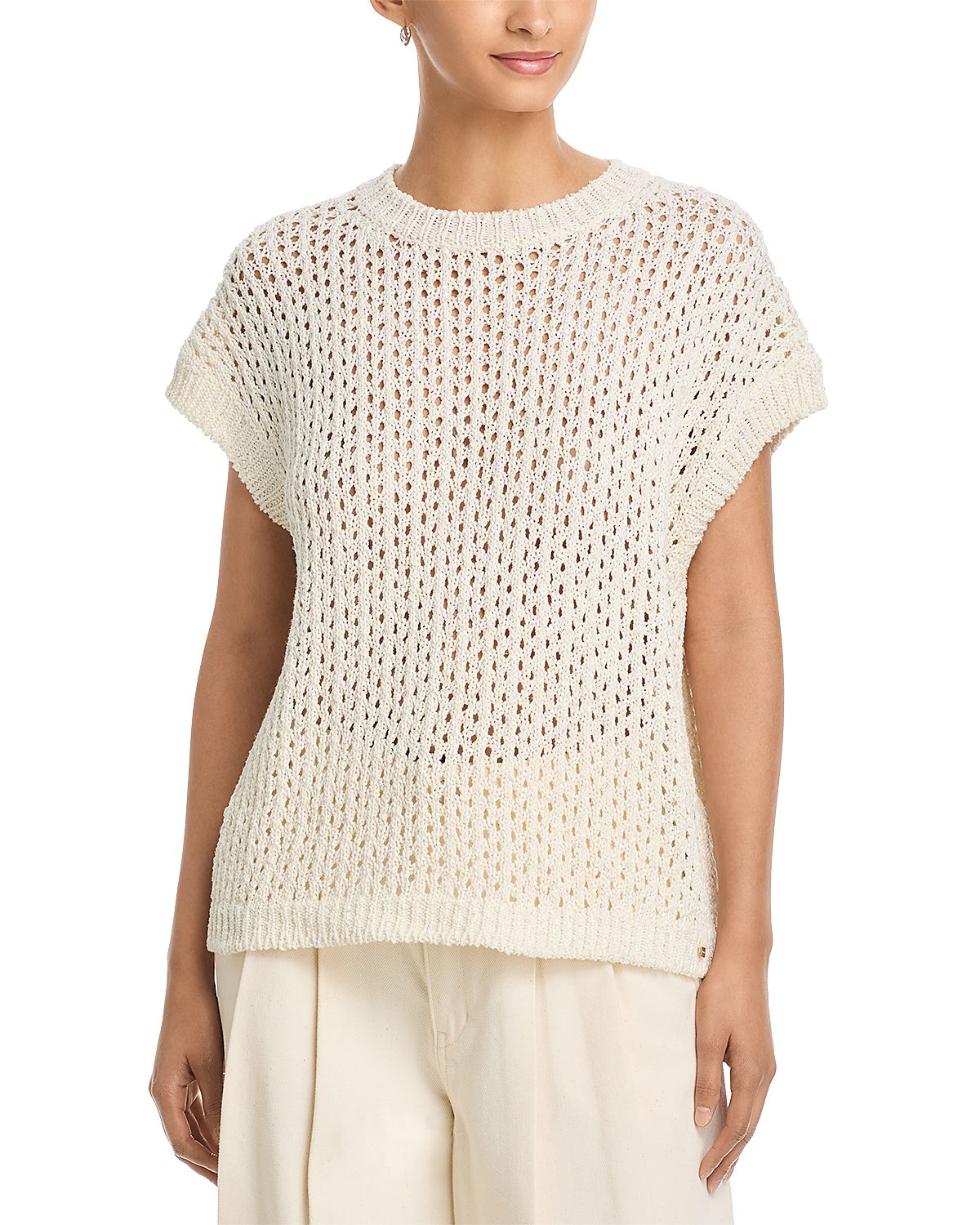 Herno Openwork Short Sleeve Sweater