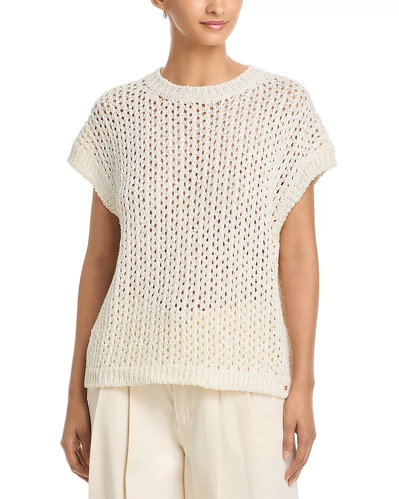 Herno Openwork Short Sleeve Sweater