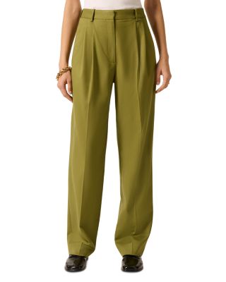 Pleated Tapered Trousers