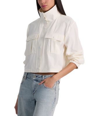 James Cropped Funnel Neck Jacket