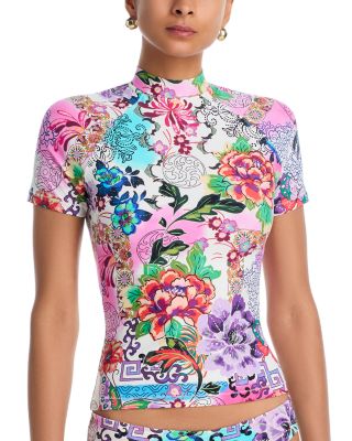 Short Sleeve Surf Shirt & Hipster Bikini Bottom