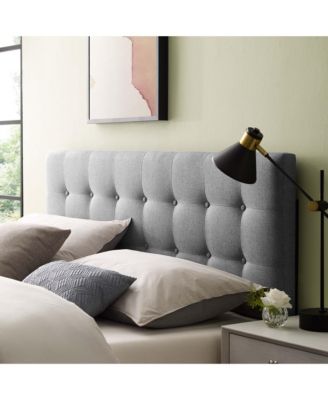 Emily Upholstered Fabric Headboard, Full