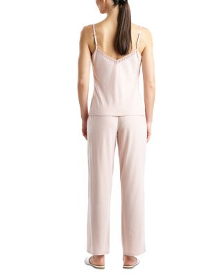 Lace Trim Jersey Pajama Set