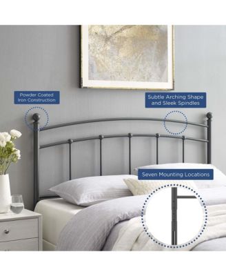 Modway Abigail Metal Headboard, Queen