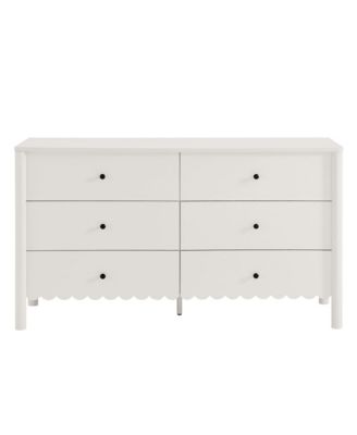 Emmeline Scalloped 6-Drawer Dresser
