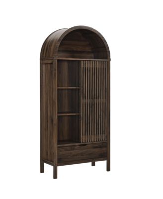 Vaughn 71" Arched Storage Display Cabinet
