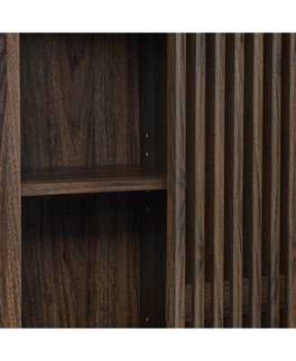 Vaughn 71" Arched Storage Display Cabinet