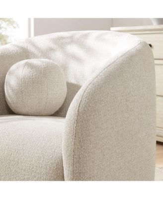 Holland Swivel Chenille Fabric Armchair