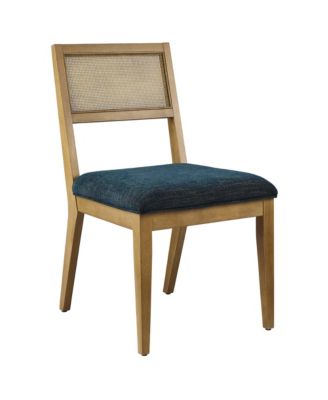 Nimba Faux Rattan Fabric Dining Chairs, Set of 2
