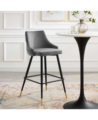 Adorn Performance Velvet Bar Stool