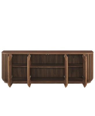 Fortitude 75" Curved Sideboard Storage Cabinet