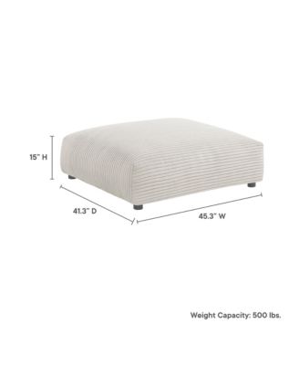 Solace Modular Corduroy Upholstered Ottoman