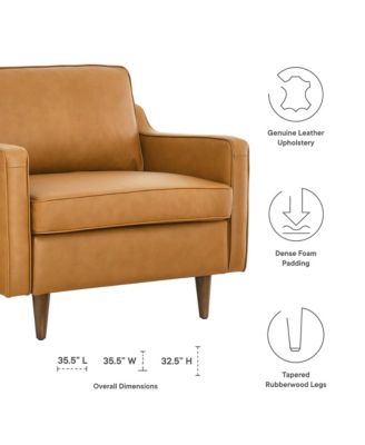 Impart Genuine Leather Armchair