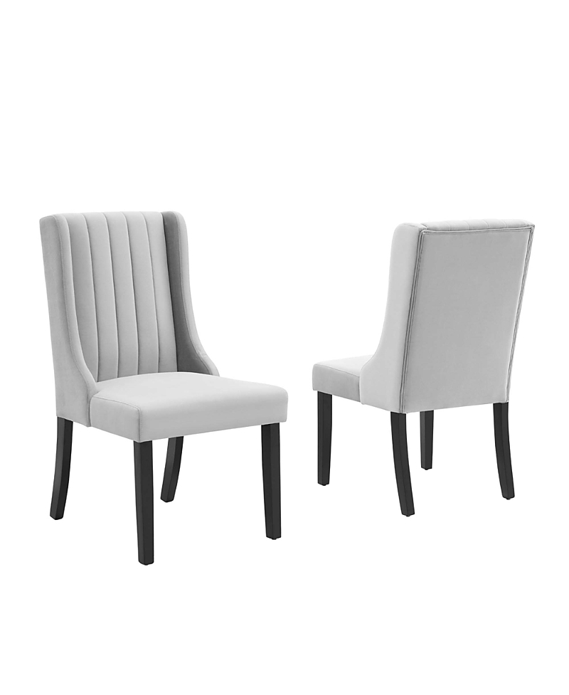 Photos - Chair Modway Renew Parsons Performance Velvet Dining Side , Set of 2 B3-8F0F-67C4AE3D22AA
