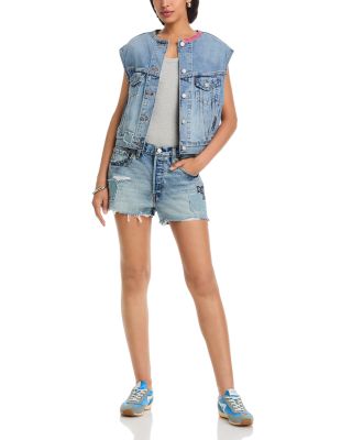 Collarless Shrunken 90's Vest