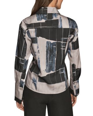 Long Sleeve V Neck Blouse